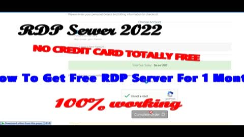 How to get 1 month free RDP server * 100% working * RDP server 2022