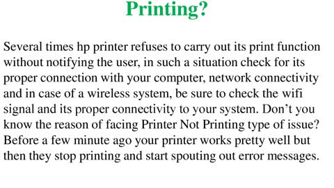 Steps To Fix HP Printer won't Print Issue