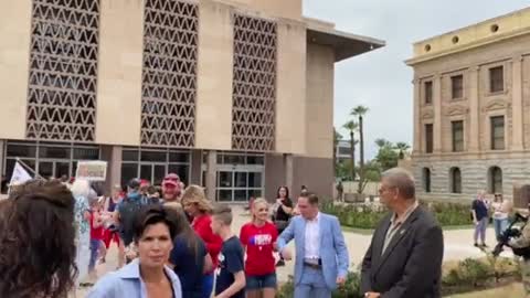 HEAVILY ARMED Militia Surround Arizona Capitol Building Prior to AUDIT RESULTS