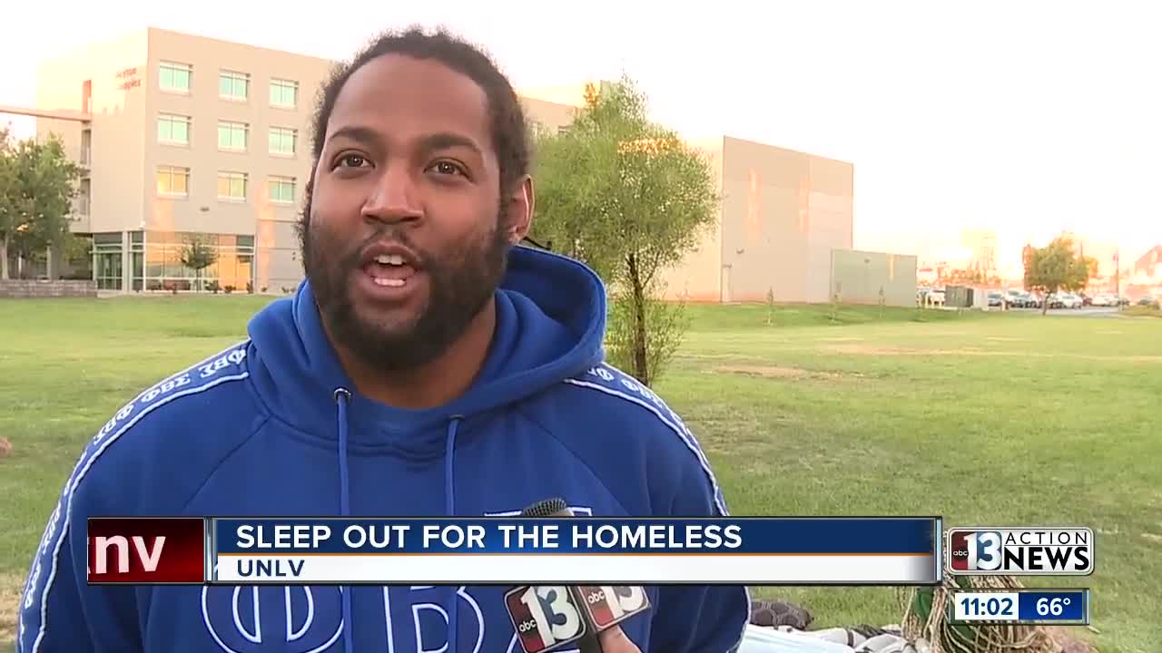 UNLV Fraternity gathers donations for homeless