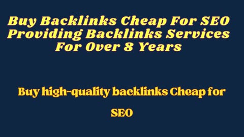 Buy backlinks cheap