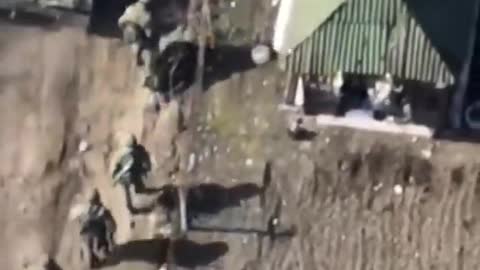Russian Soldier's Seen Retreating After Fierce Ukrainian Resistance