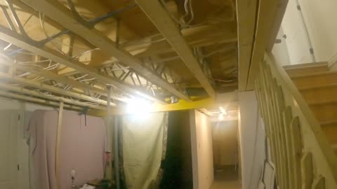 Air re circulation ducting and corner box completed