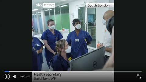 COVID-19: Sajid Javid directly challenged by NHS doctor