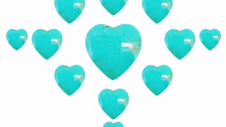 Turquoise Heart Shape cabochon 30*30mm for Jewelry Making Fashion Design 20231220-05-08