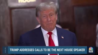 Trump Speaks About Becoming Speaker