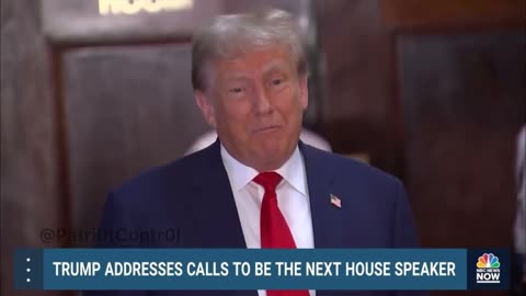 Trump Speaks About Becoming Speaker