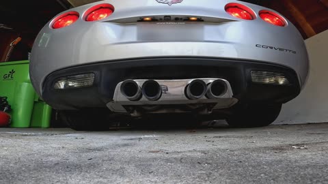 2008 supercharged corvette convertible base cold start. Duel mode exhaust.