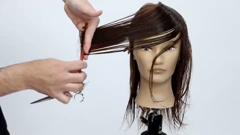 How to cut perfect face framing layers for long hair