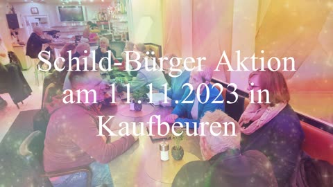 Schild-Bürger Aktion Kaufbeuren Am 11.11.2023