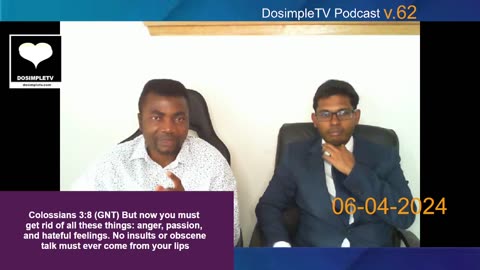 v.62 Live 06-04-2024 || Is there holy anger? Get rid of anger, and filthy communications.