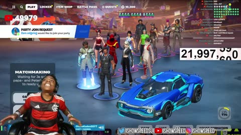 ISHOWSPEED GET ANNOYED BY HIS FANS WHILE PLAYING FORTNITE CRAZY REACTION #FUN #ISHOWSPEED #COMEDY