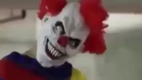 Scary clown pranks strangers