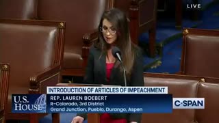 🚨BREAKING: Rep. Lauren Boebert OFFICIALLY introduces Articles of Impeachment against Joe Biden