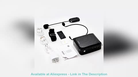 ☄️ SHIDU 25W Portable Voice Amplifier with Wireless Microphone for Teachers USB TF Card 2000mAh