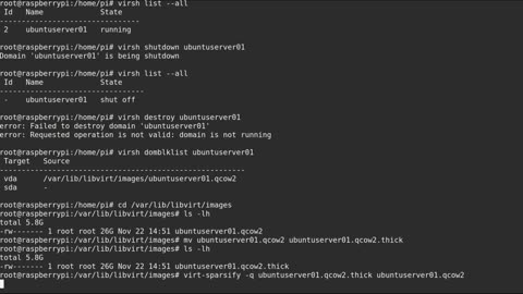 Raspberry Pi4B KVM 03-Using KVM via the command line