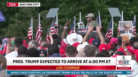 Trump Bronx Rally : Blexit Activist Madeline Brame