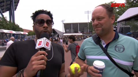 DJ Mad Linx on ESPN @ The U.S. Open 2023 with Davor from Tennis Haus