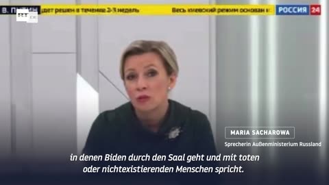 Sacharowa erklärt, warum Biden mit "toten Menschen" spricht