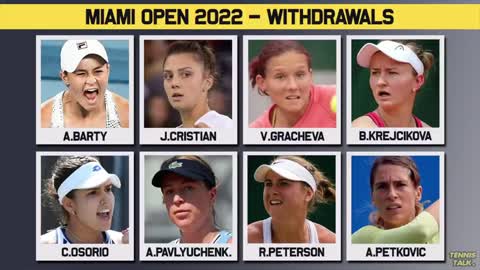 More Players WITHDRAW from Miami Open 2022 | Tennis News