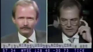 October 19, 1987 - FNN (Now CNBC) on "Black Monday" in the Stock Market