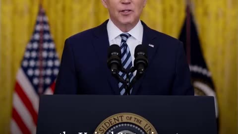 The president Joe Biden address the nation