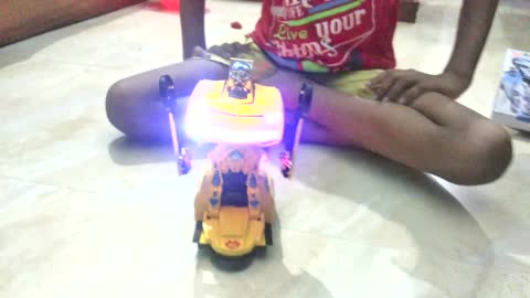 Robot Car | Kids Toy Car | Kids Playing With Toy Car | Lighting Toy Car