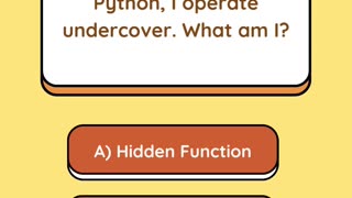 Python's Secret Agent - Coding Riddles