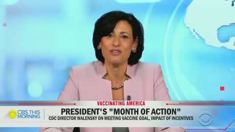 Rochelle Walensky giving no reason for a 70% vaccination goal and Gayle King not pushing back