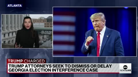 Attorneys for former President Trump are in a Georgia courtroom for the election interference case