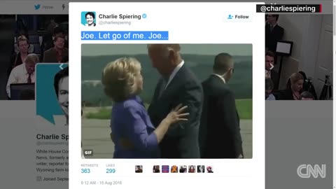 Watch Joe Biden give an endless hug to Hillary Clinton and being creepy Joe