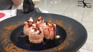 Flambé Salmon Sushi