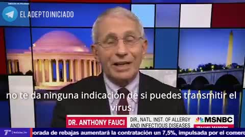 Anthony Fauci: " las PCR Fallan y arrojan falsos positivos"