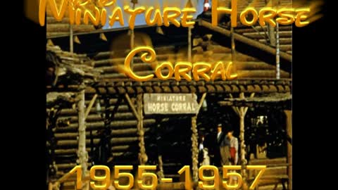 Miniature Horse Corral--Disneyland History--1950's--TMS-597