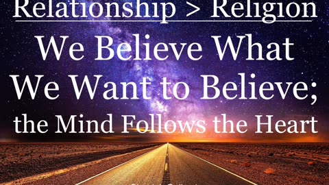 We Believe What We Want to Believe: the Mind Follows the Heart