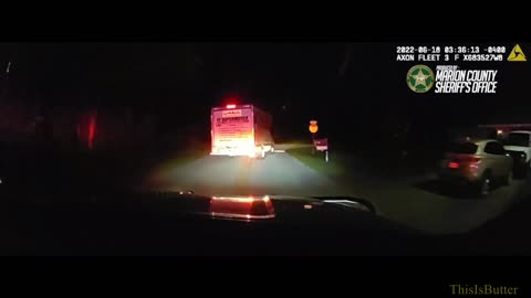 Marion K9 deputy chase U-Haul truck that was used to steal a motorcycle in circles