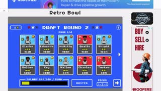 My First Official Draft! NYJ Retro Bowl Gameplay #3