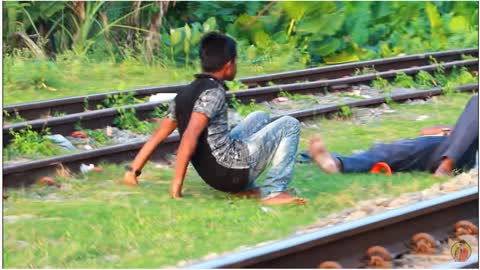 Extravagant reactions to the sound of train horns.