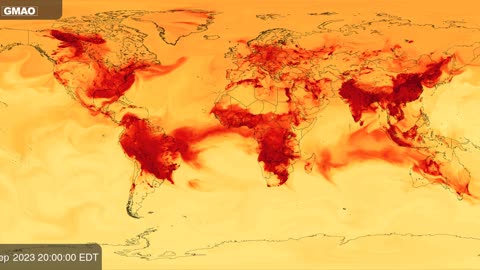 Carbon Monoxide (CO) Near surface concentration Nasa