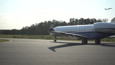 The Airplane takes off against the wind