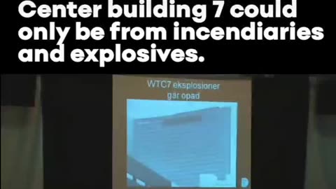 Niels Harrit Demonstrates How The Freefall Of WTC7 Could Only Be From Incendiaries And Explosives