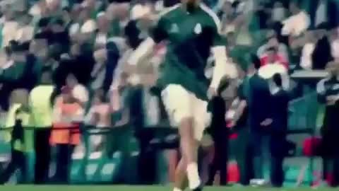 Throwback to when Cristiano Ronaldo hit somebody in the crowd during the warm-up. Touch of class.