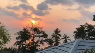 Timelapse for sunset in koh phangan