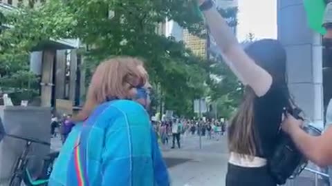 A young pro-life woman was attacked by a mob of pro-abortion Antifa activists in Seattle.