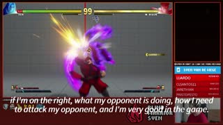 Blind Street Fighter V champion takes on Twitch audience