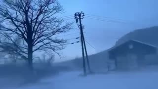 Horrible .snow fall in Japan