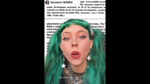 A Green-Haired Moron Explaining How Awesome Socialism Is Even Though It May Bankrupt Her Company