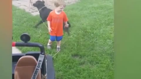 DOGS IS A KIDS BEST FRIEND