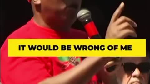 Julius Malema answers question