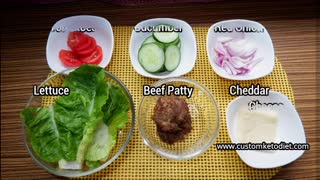 CheeseBurger Lettuce Wrap Beef Keto - Diet Recipe